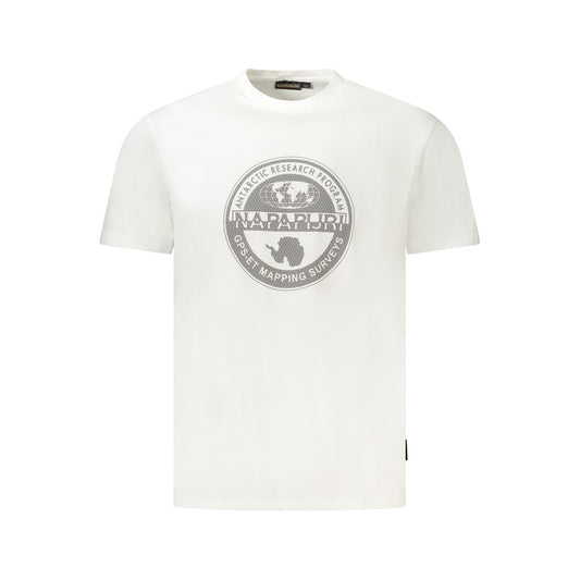Camiseta blanca de algodón para hombre