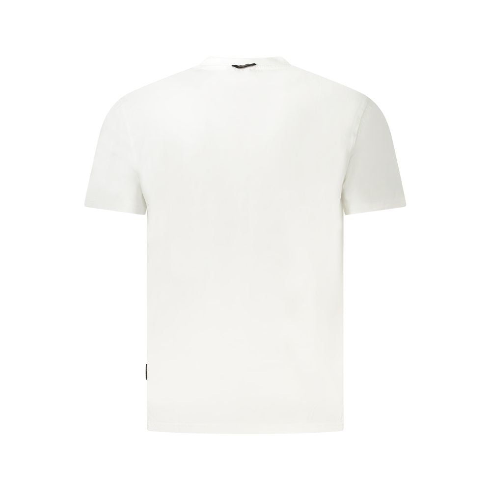 Camiseta blanca de algodón para hombre
