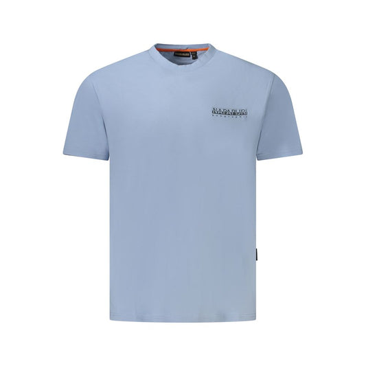 Camiseta de algodón azul claro para hombre