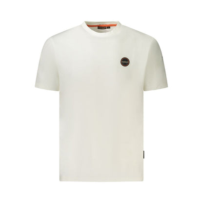 Camiseta blanca de algodón para hombre