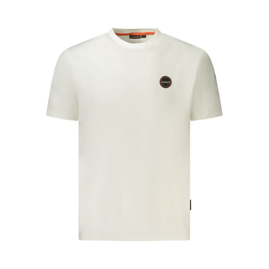 Camiseta blanca de algodón para hombre