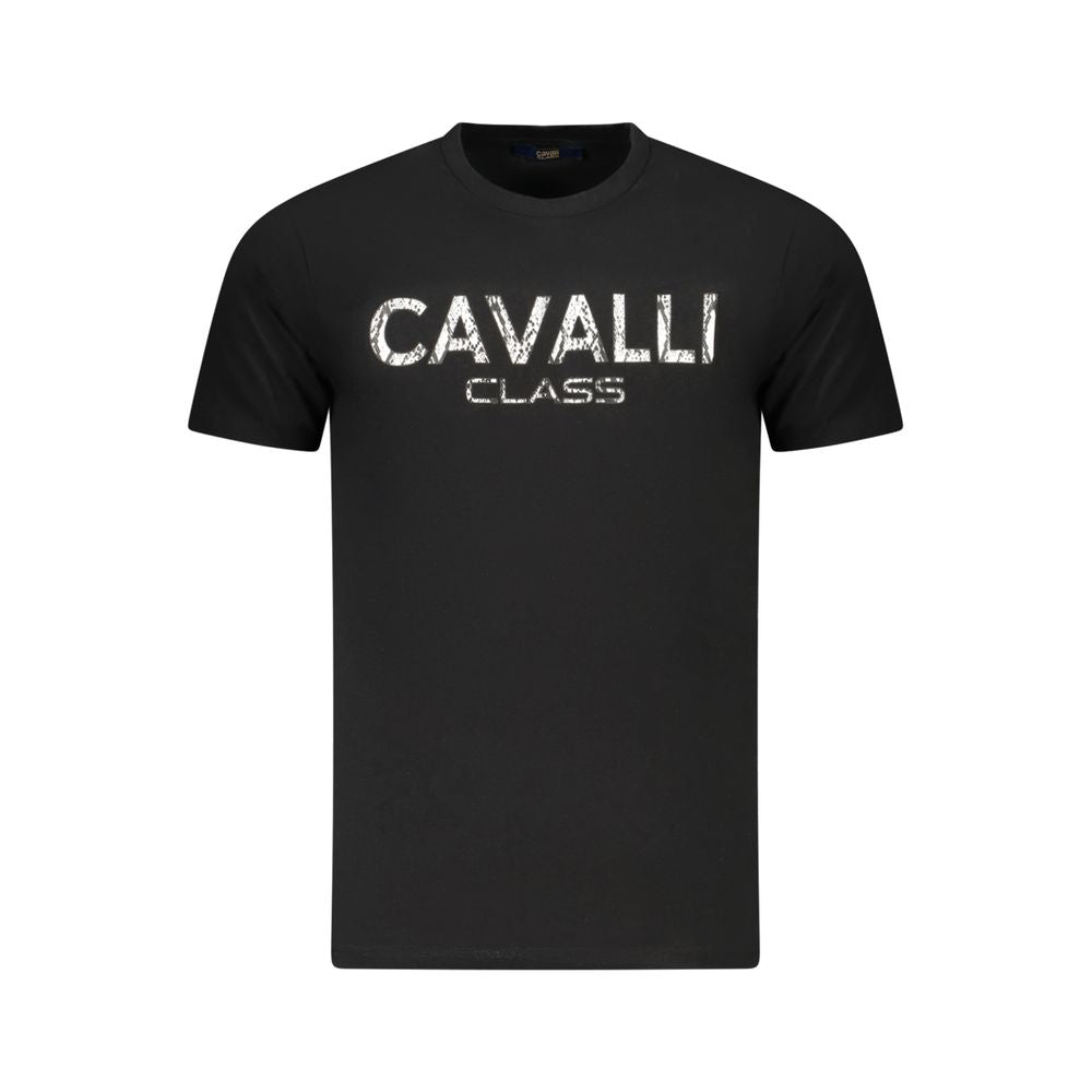 Camiseta negra de algodón para hombre