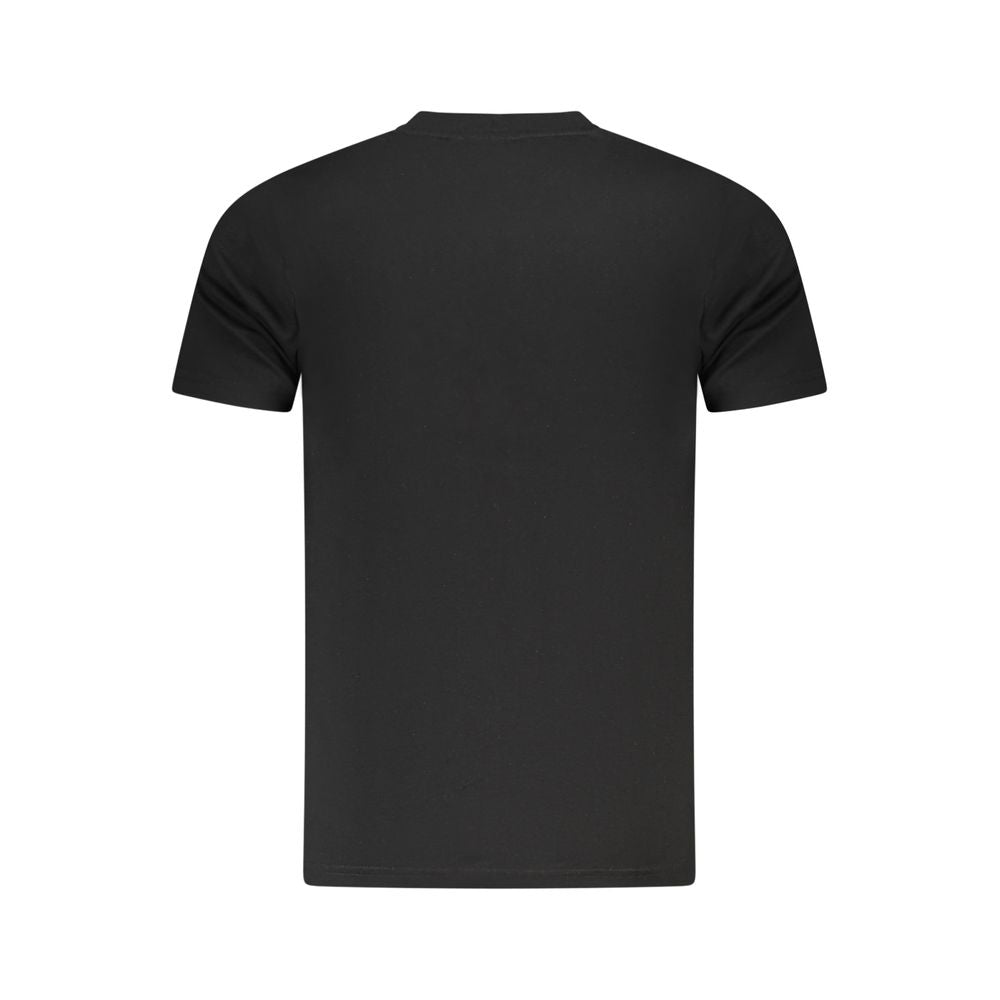 Camiseta negra de algodón para hombre