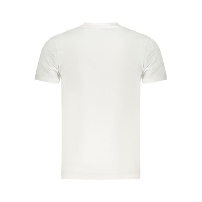 Camiseta blanca de algodón para hombre