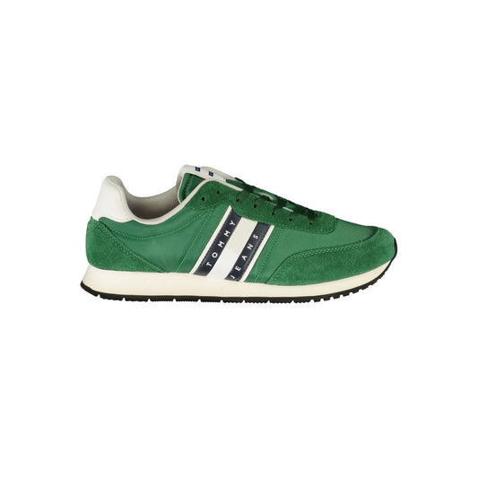 Zapatillas de poliéster verde para hombre