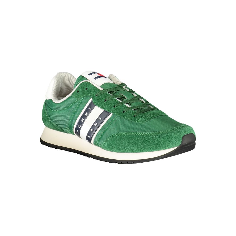 Zapatillas de poliéster verde para hombre