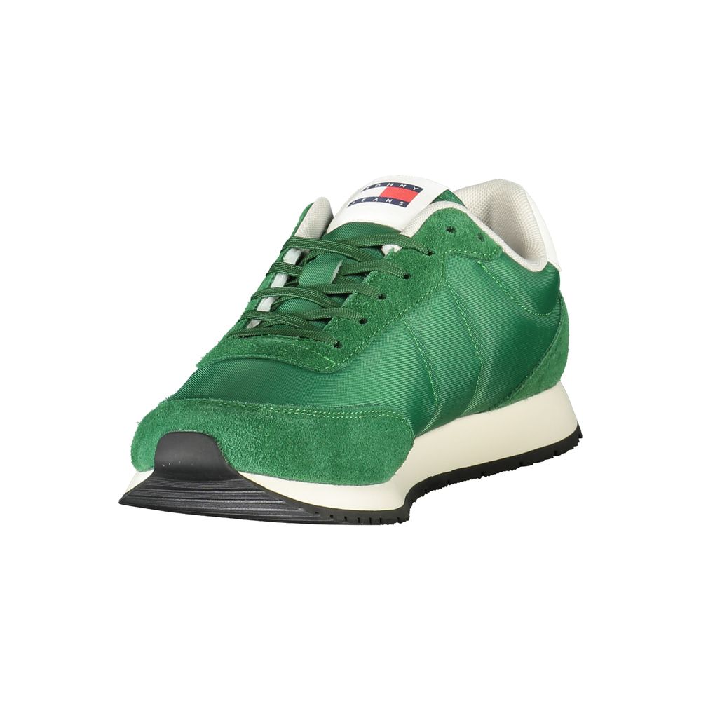 Zapatillas de poliéster verde para hombre
