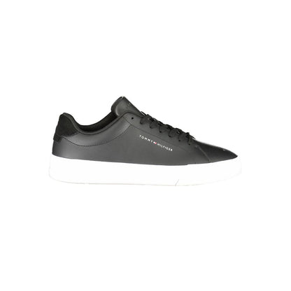 Sneaker de cuero negro para hombre