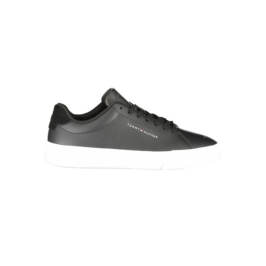 Sneaker de cuero negro para hombre