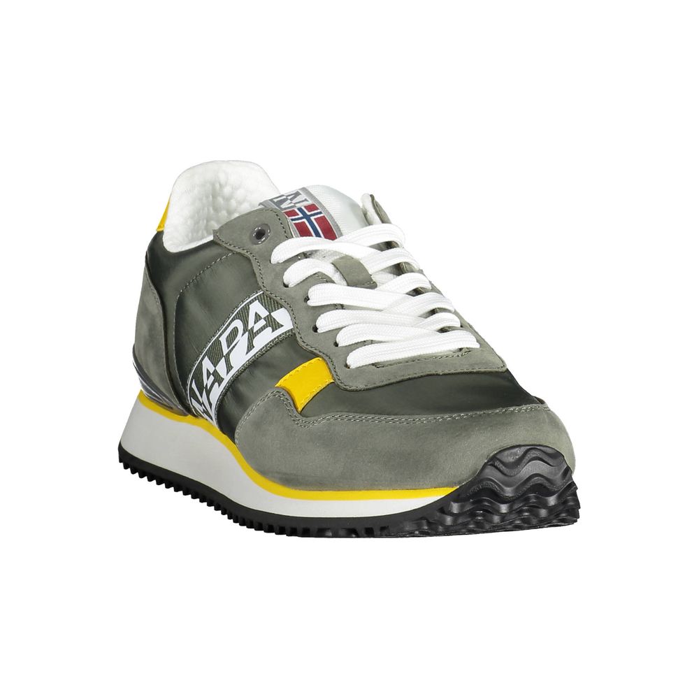 Zapatillas de poliéster verde para hombre