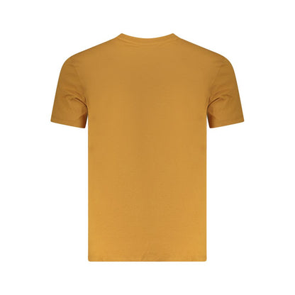 Brown Cotton Men T-Shirt