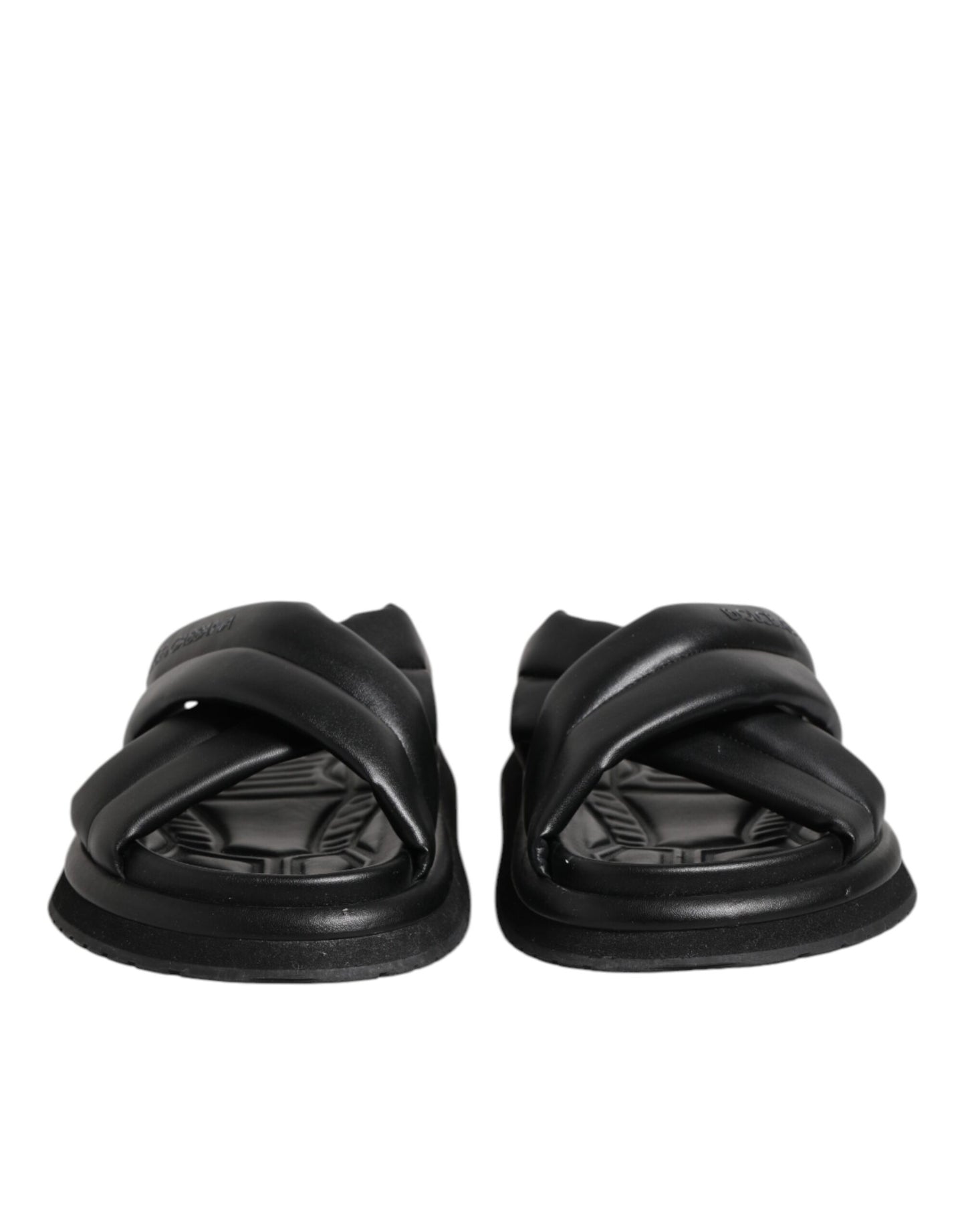Black DG Logo Slides Sandals Beachwear Shoes