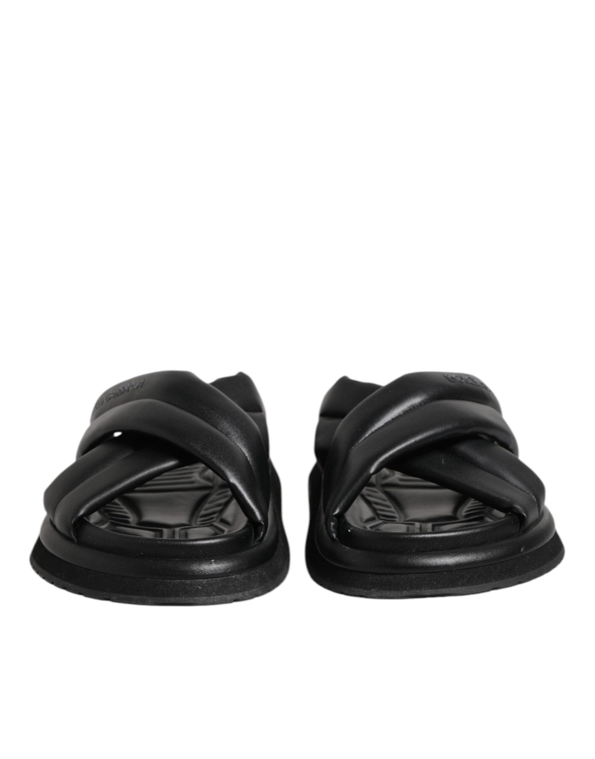 Black DG Logo Slides Sandals Beachwear Shoes