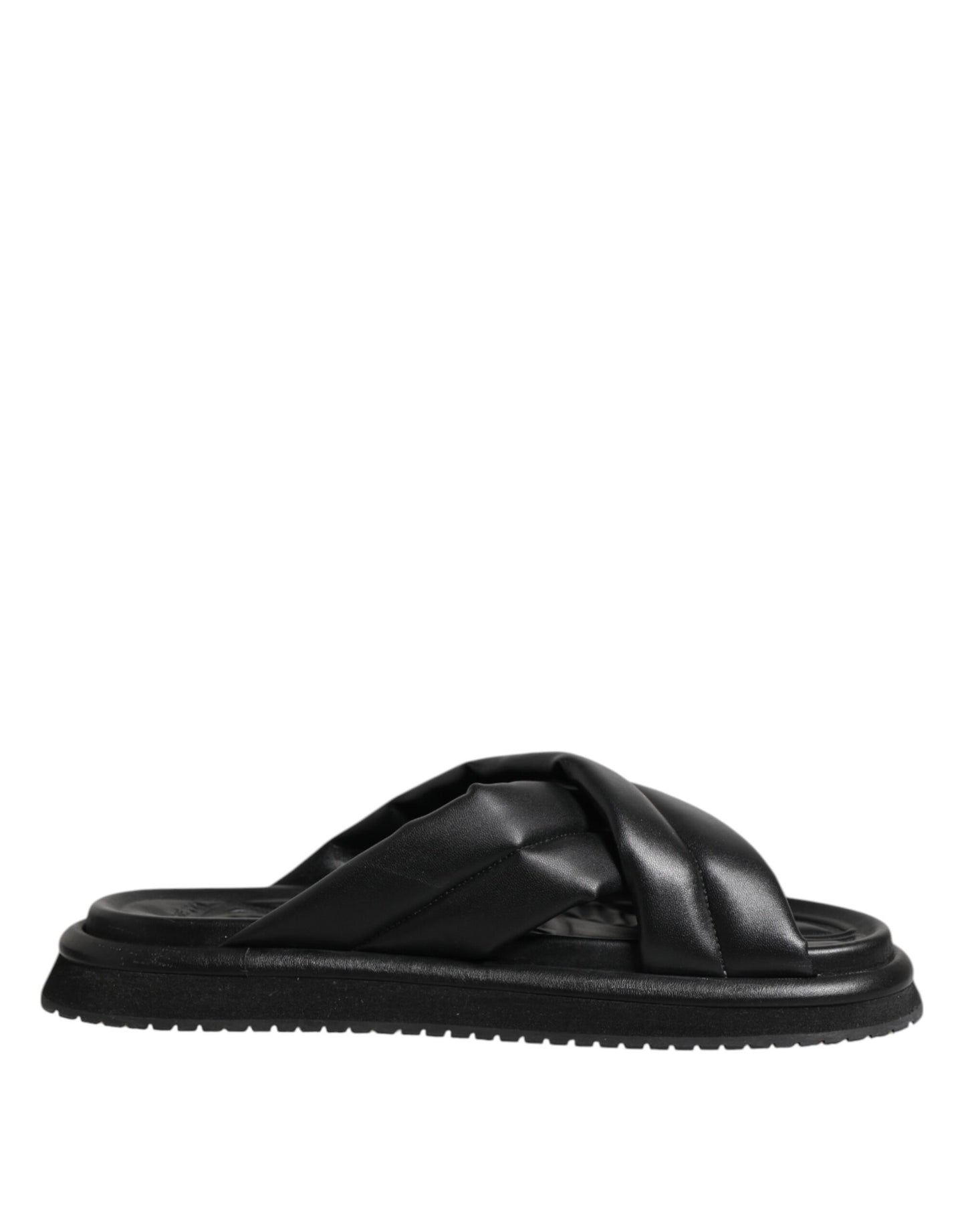 Black DG Logo Slides Sandals Beachwear Shoes