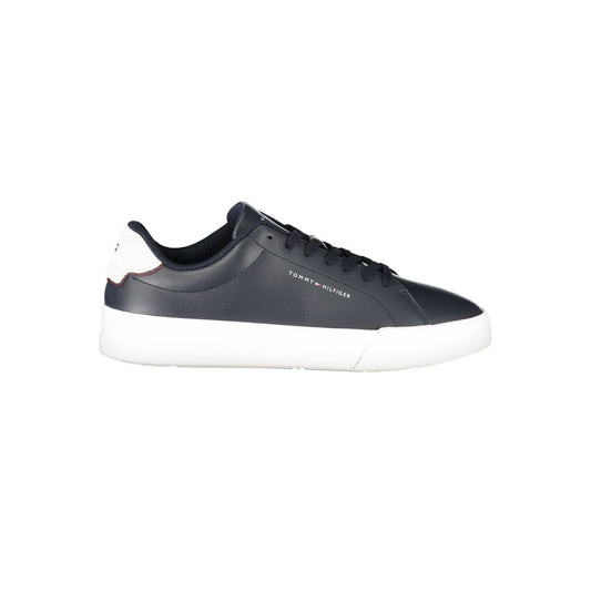 Zapatillas de piel azul para hombre