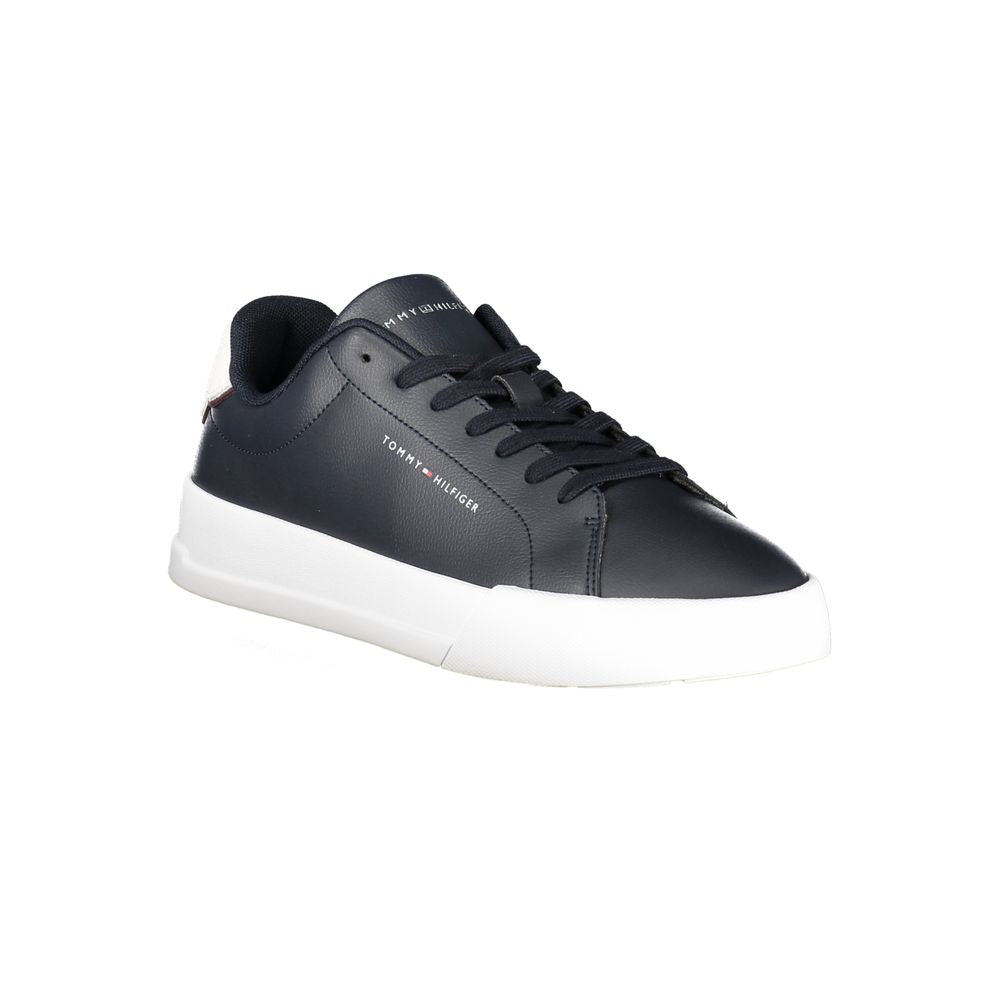 Zapatillas de piel azul para hombre