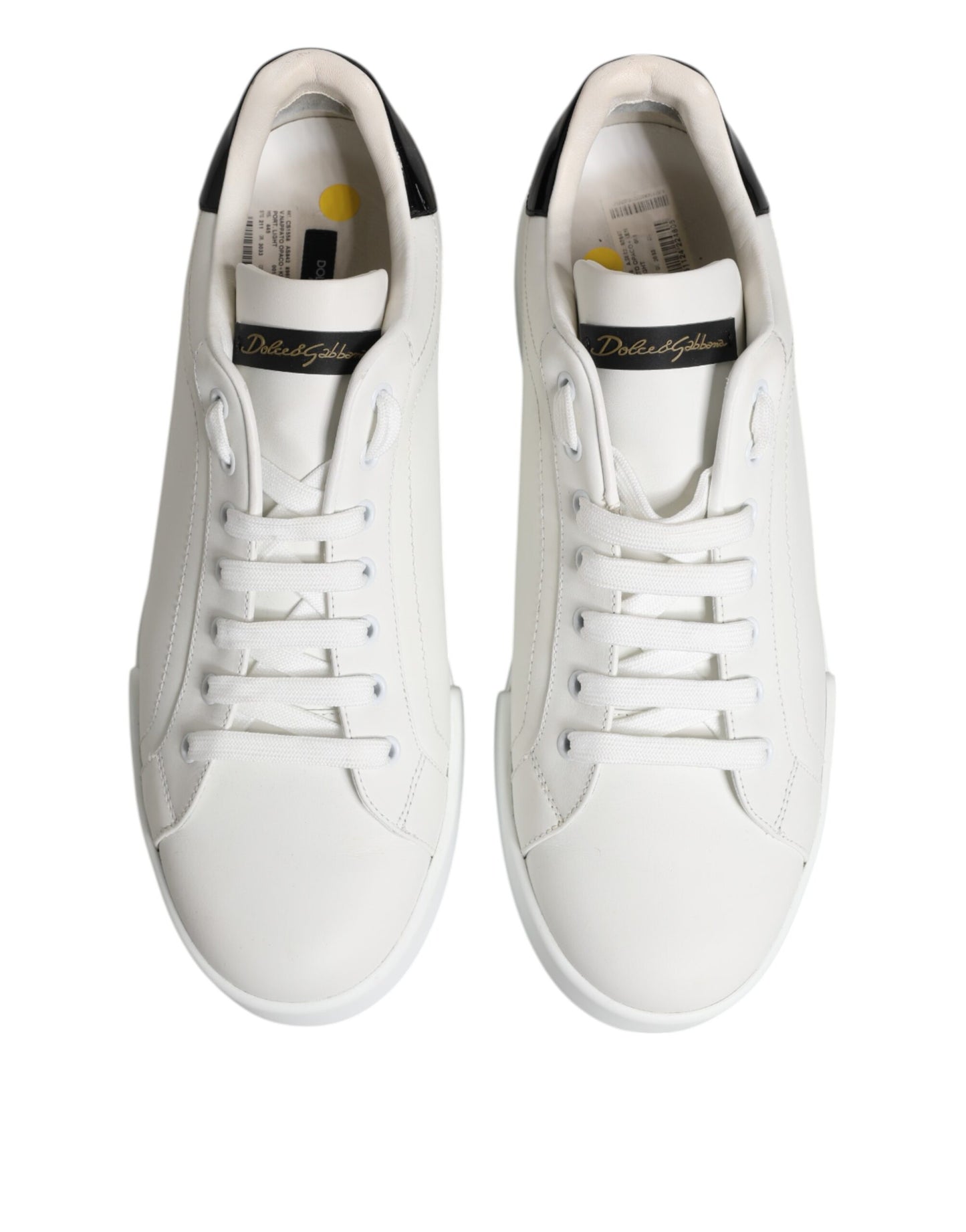 White Leather Lace Up Men Sneakers Shoes