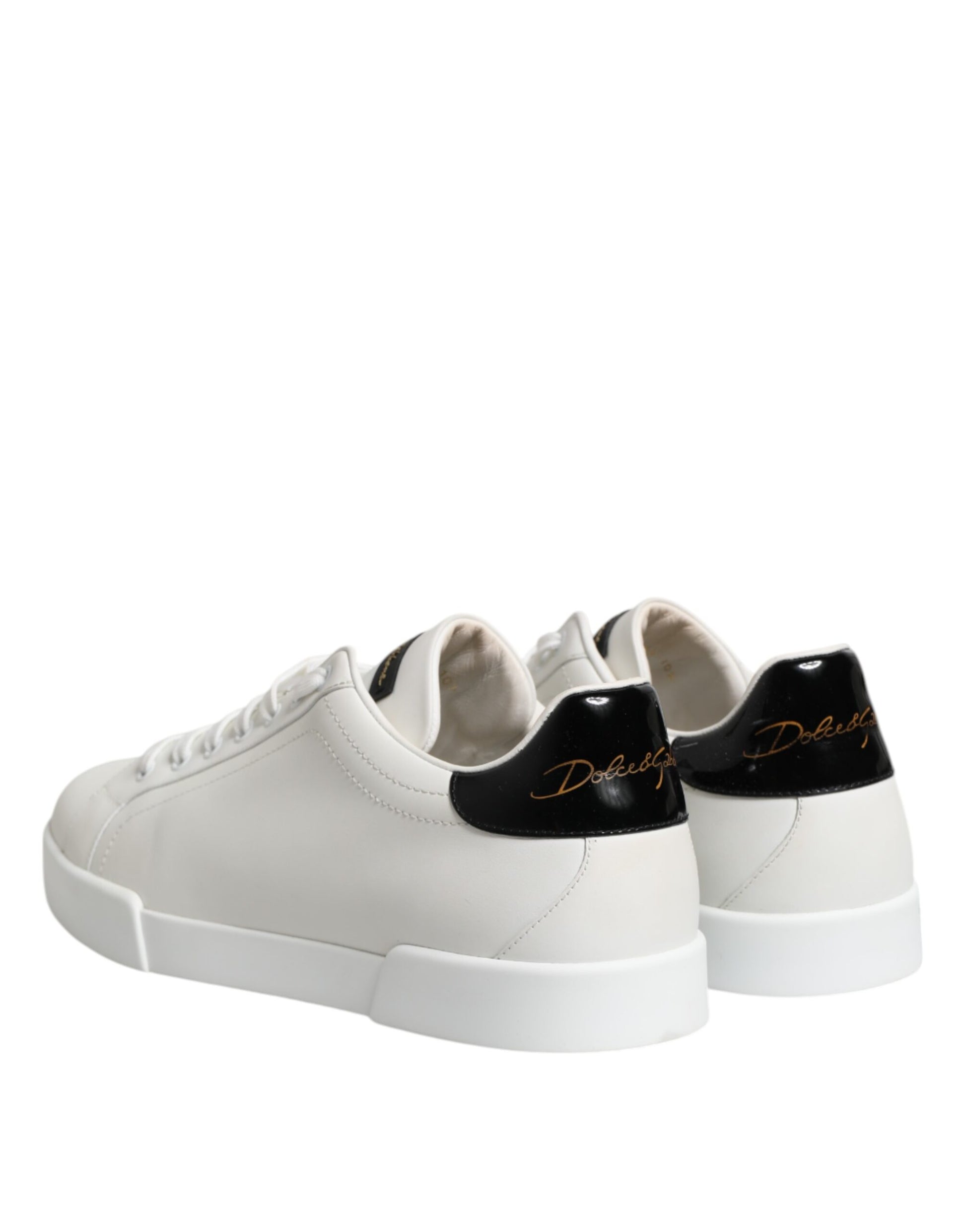 White Leather Lace Up Men Sneakers Shoes