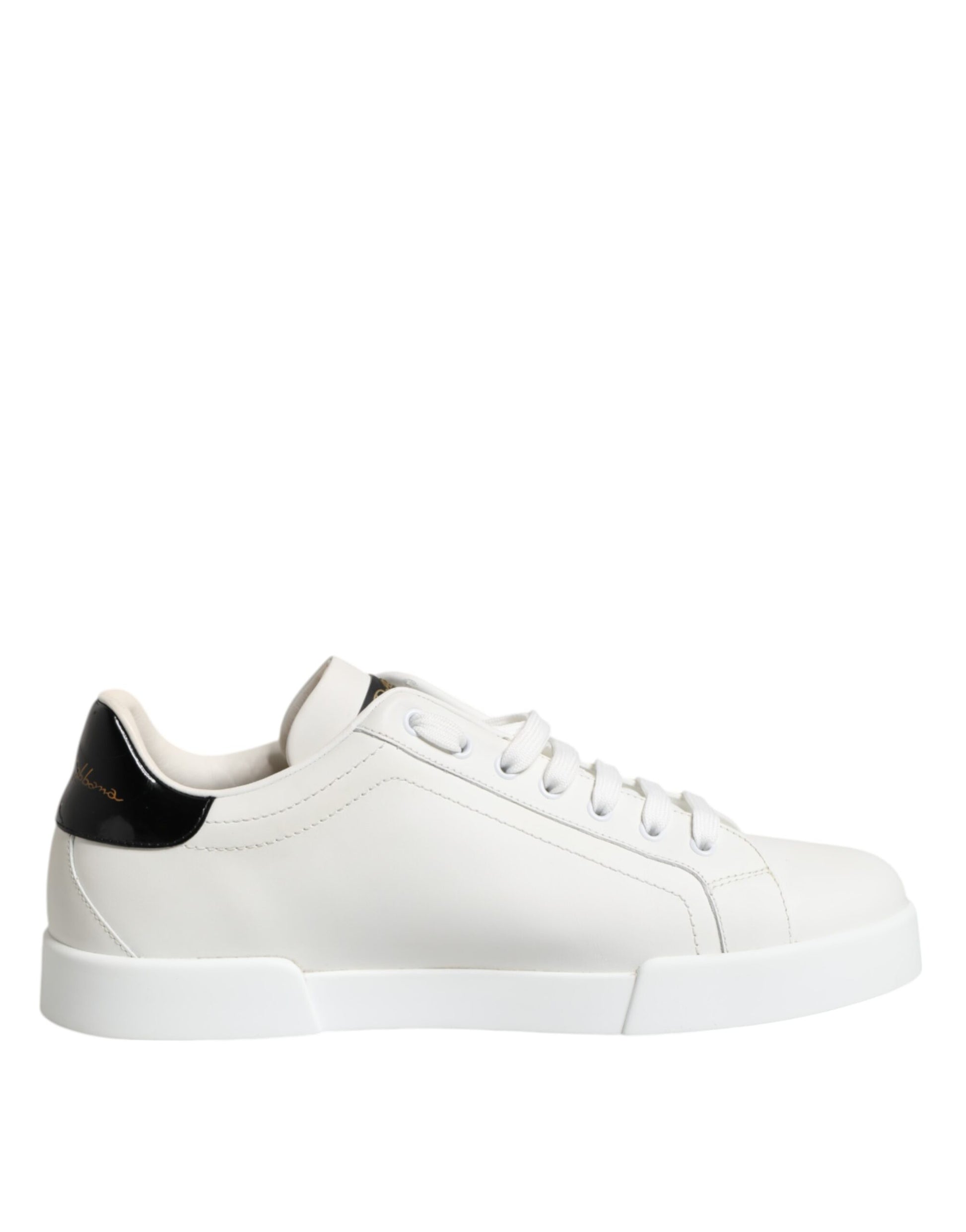 White Leather Lace Up Men Sneakers Shoes