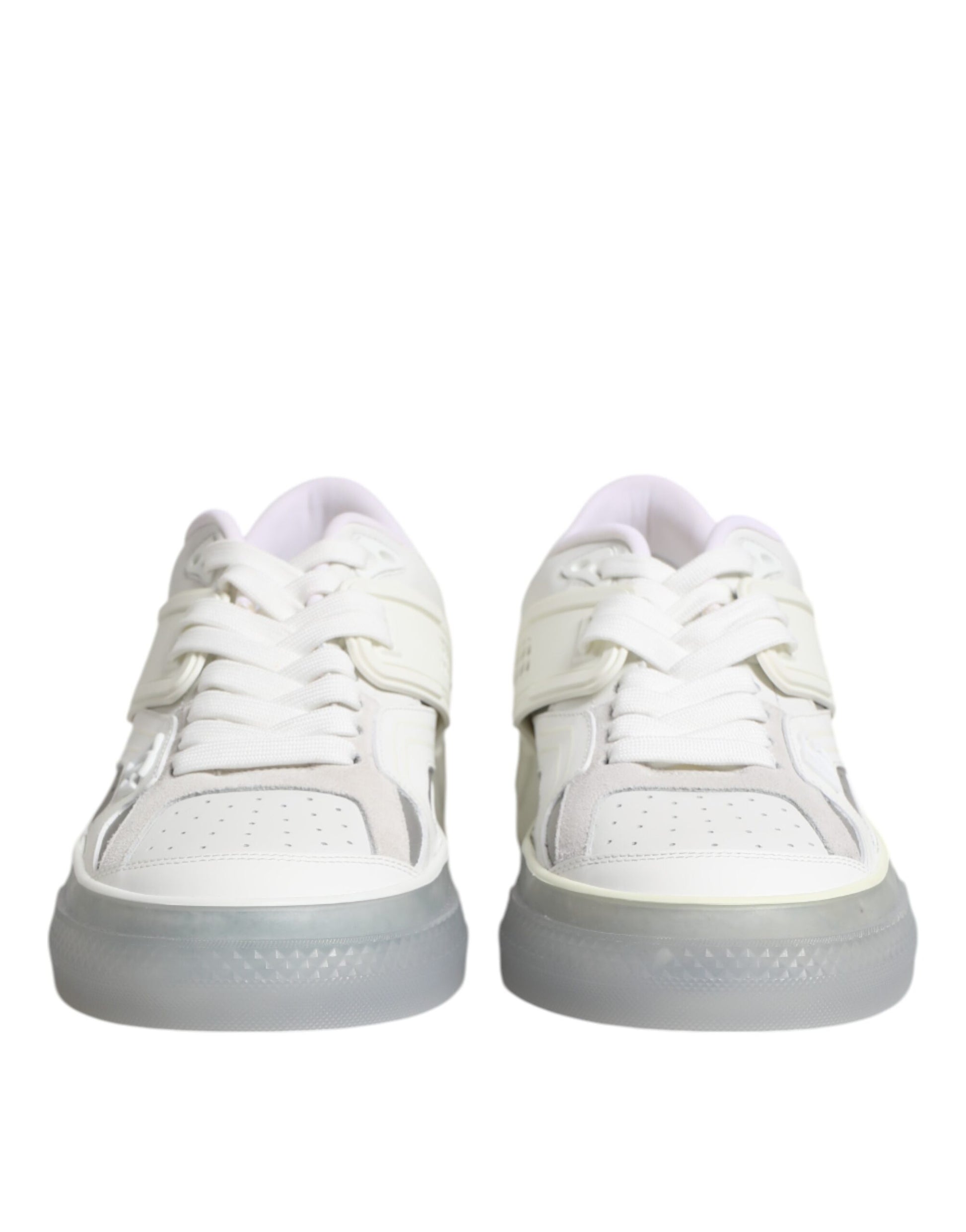 White Low Top DG Embossed Men Sneakers Shoes
