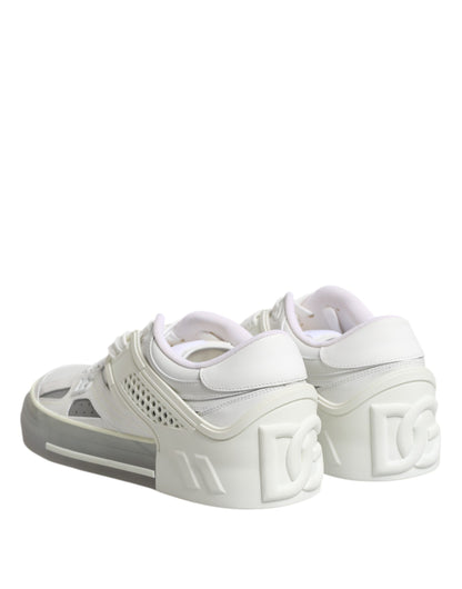 White Low Top DG Embossed Men Sneakers Shoes