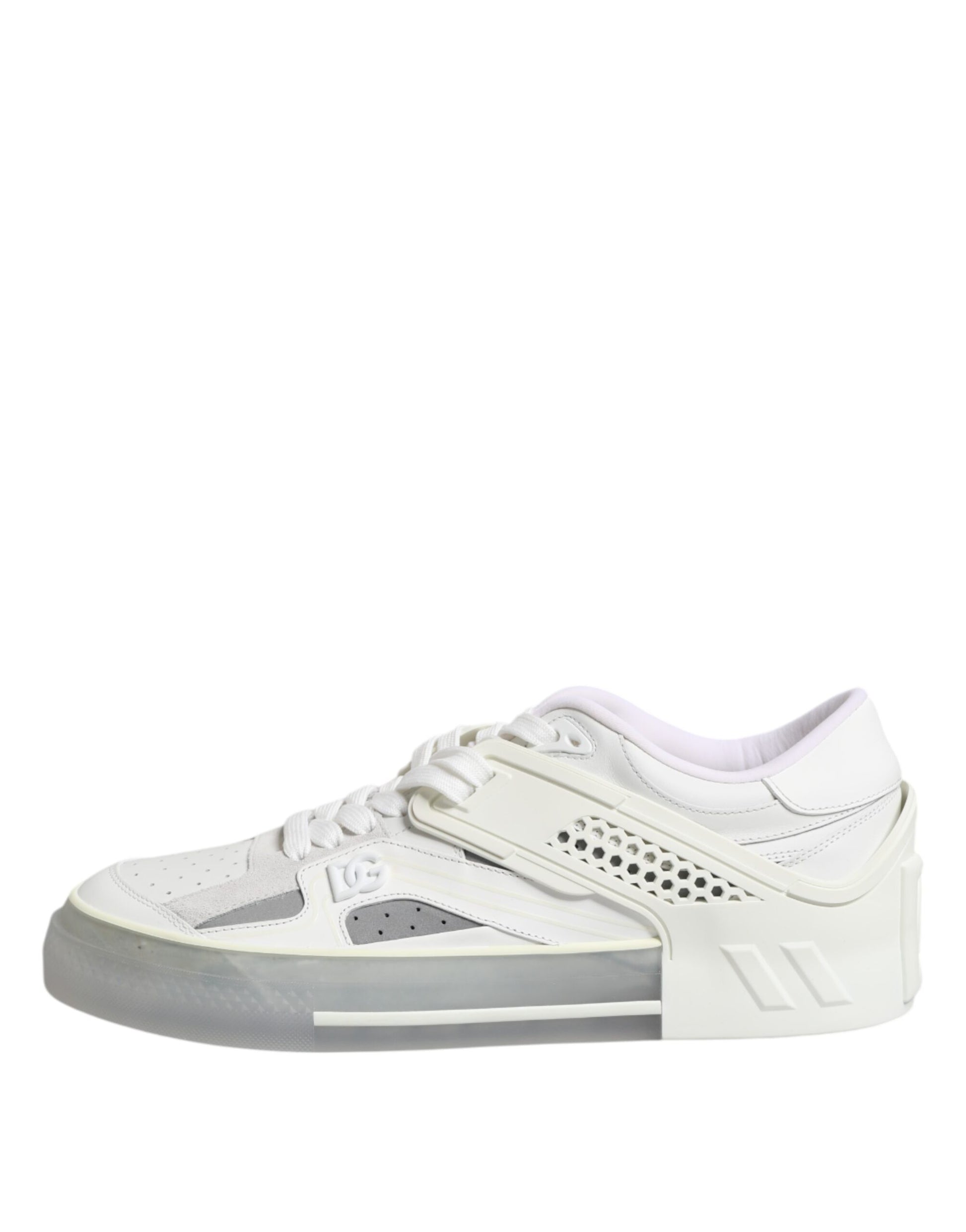 White Low Top DG Embossed Men Sneakers Shoes
