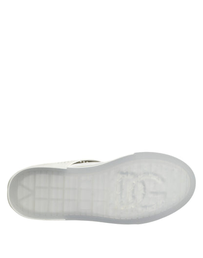 White Low Top DG Embossed Men Sneakers Shoes