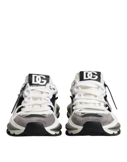 White Black Logo Airmaster Men Sneakers Shoes
