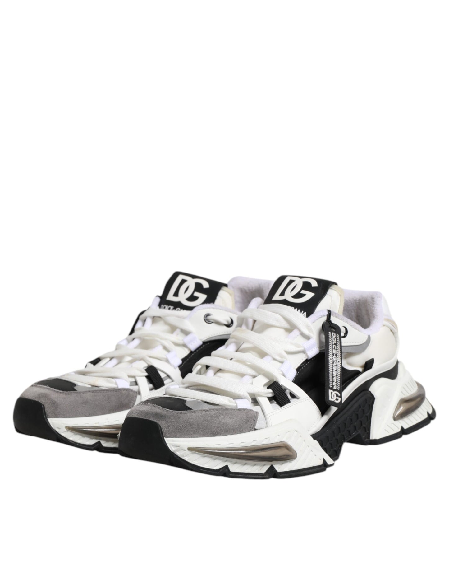White Black Logo Airmaster Men Sneakers Shoes