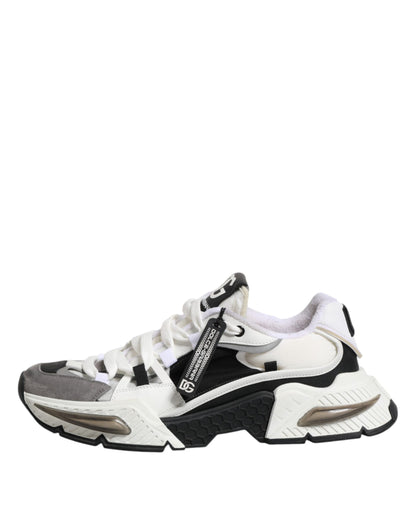 White Black Logo Airmaster Men Sneakers Shoes