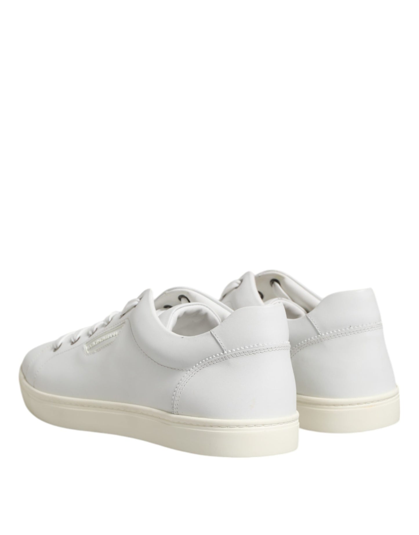 White Leather Low Top Men Sneakers Shoes