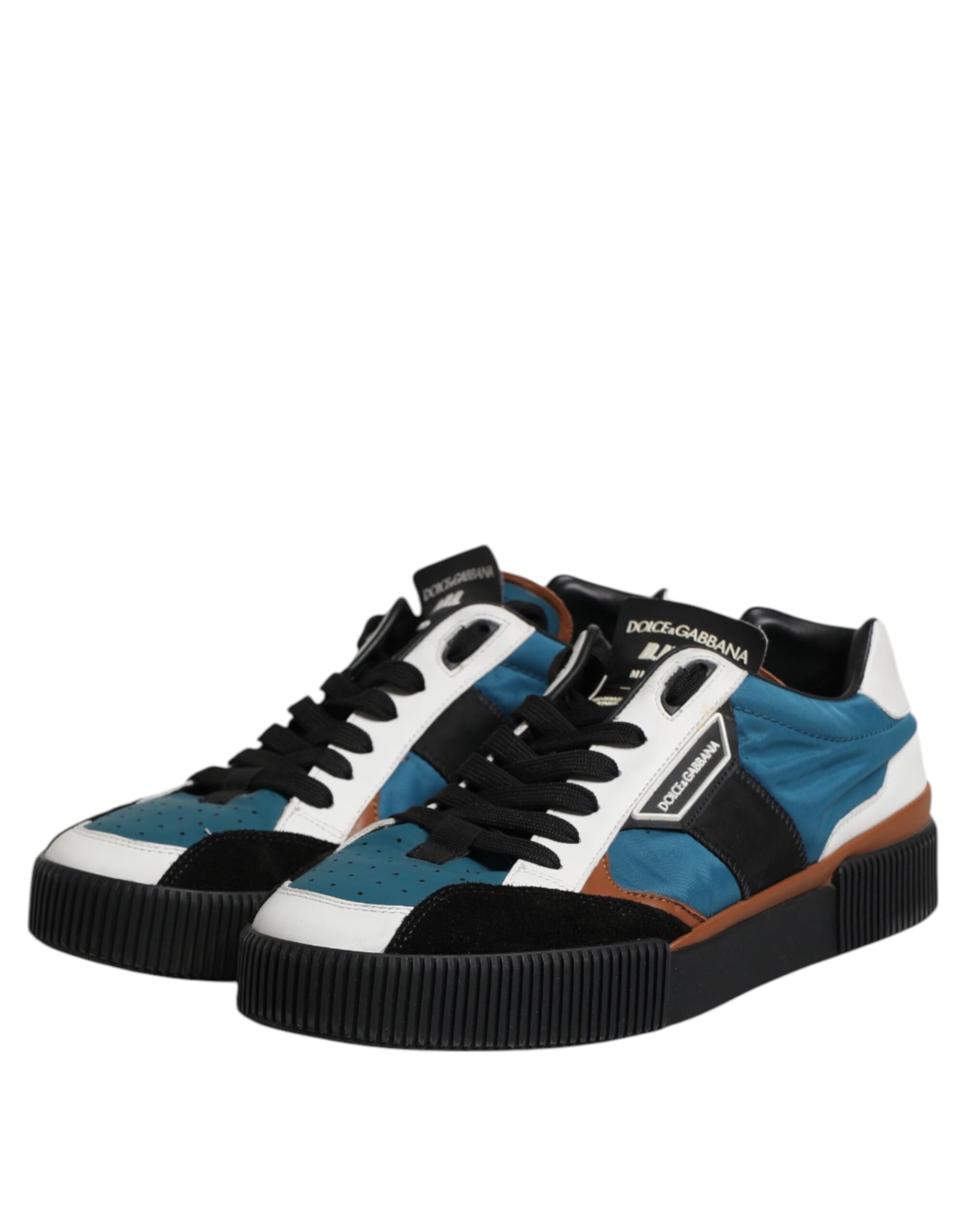 Multicolor Leather Low Top Men Sneakers Shoes