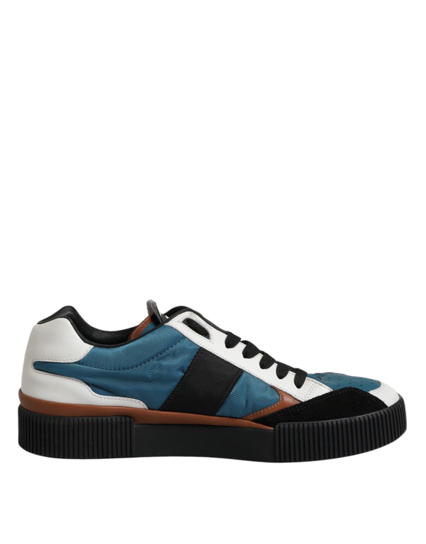 Multicolor Leather Low Top Men Sneakers Shoes