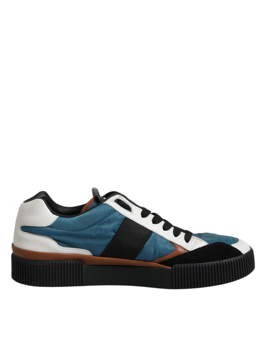 Multicolor Leather Low Top Men Sneakers Shoes