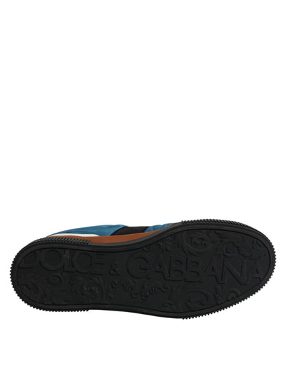 Multicolor Leather Low Top Men Sneakers Shoes