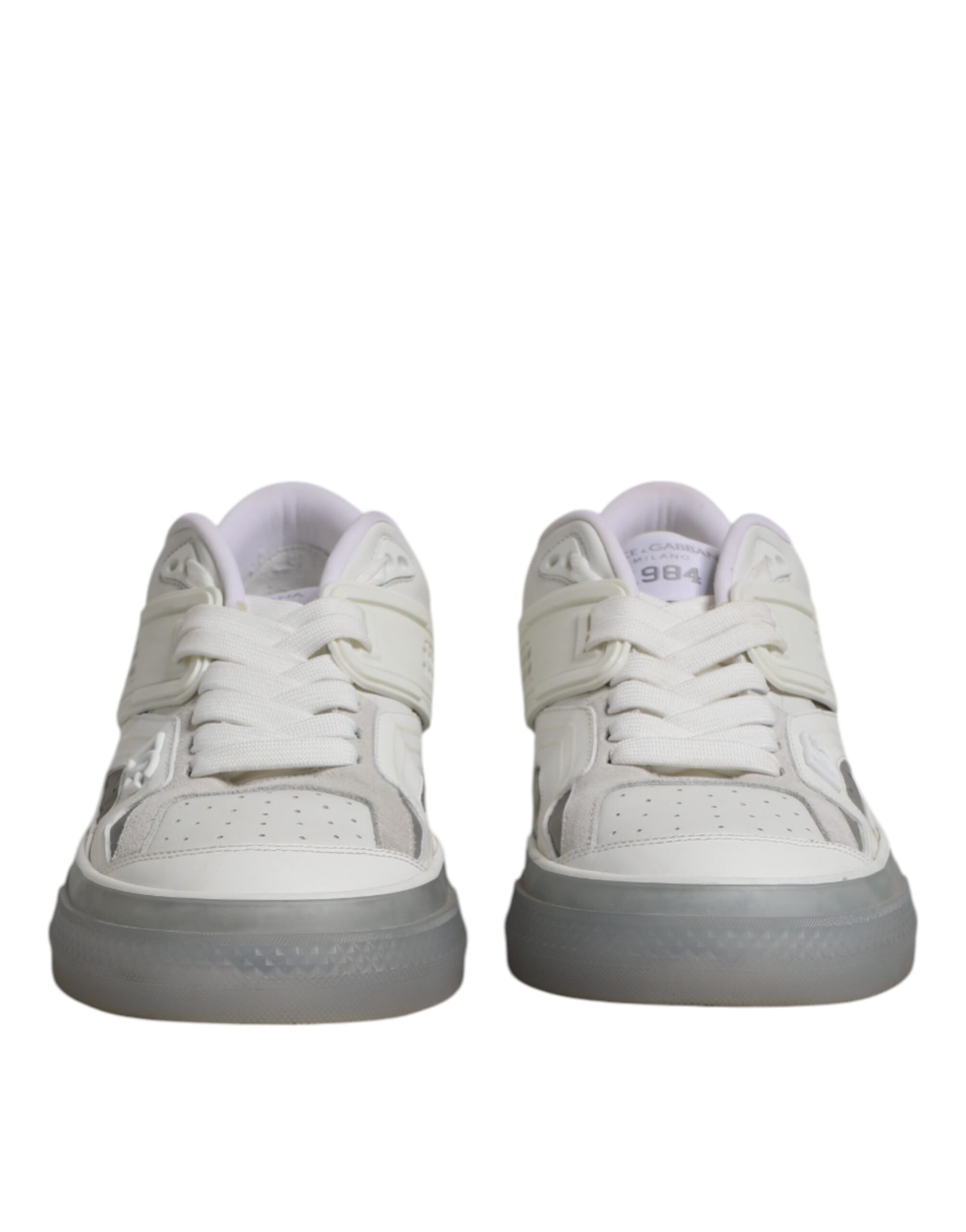 White Low Top DG Embossed Men Sneakers Shoes