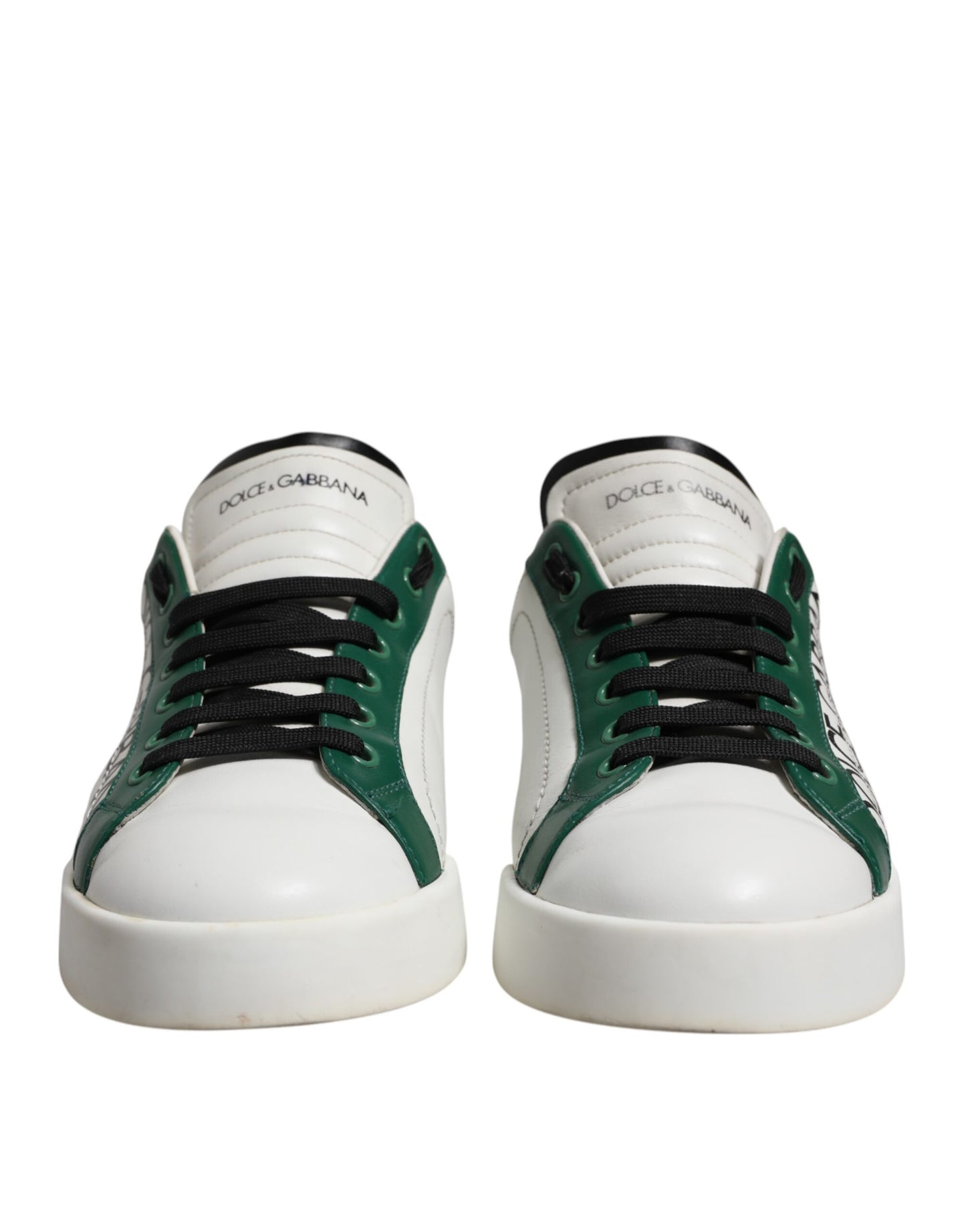 White Green Crown Milano Sneakers Shoes