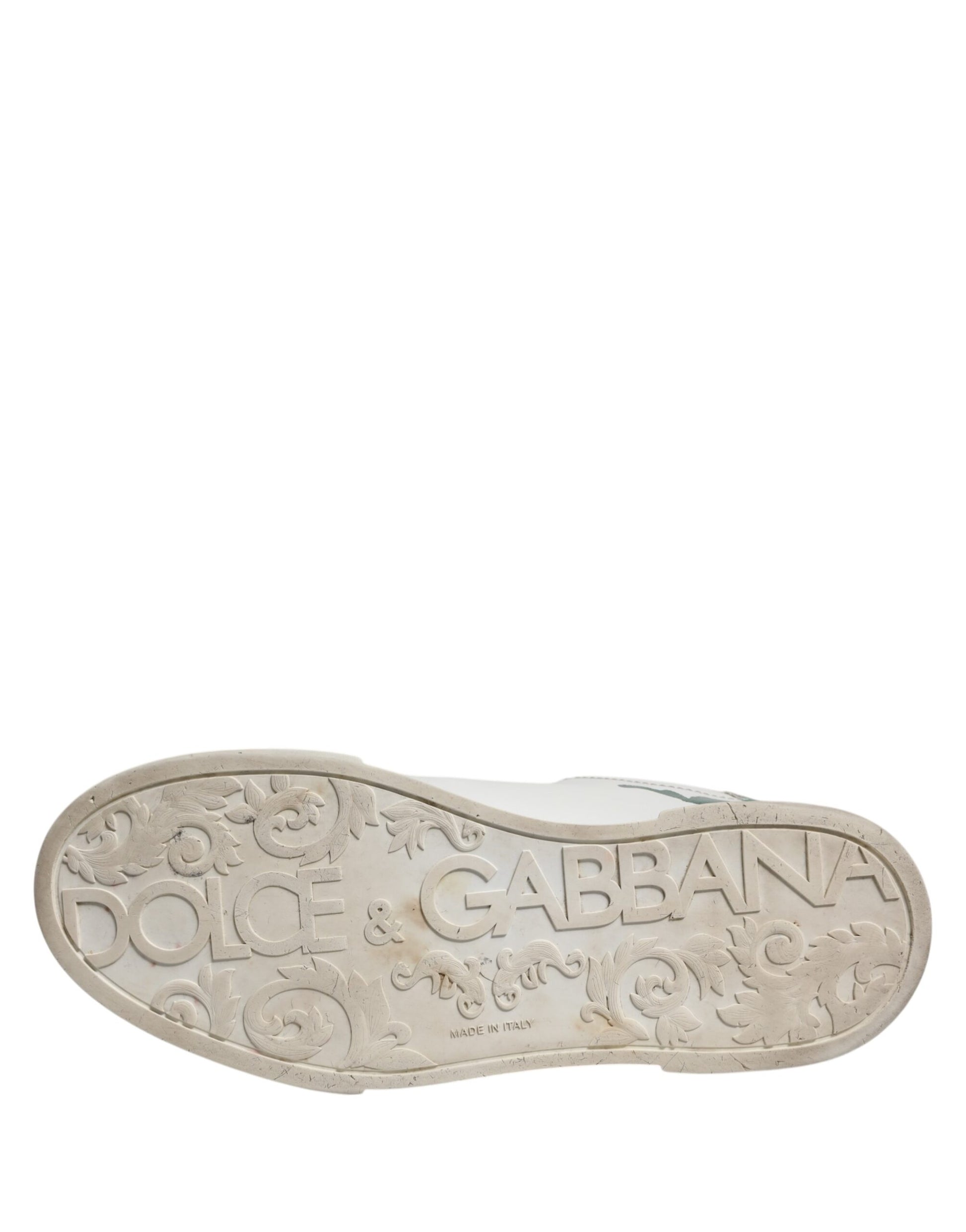 White Green Crown Milano Sneakers Shoes