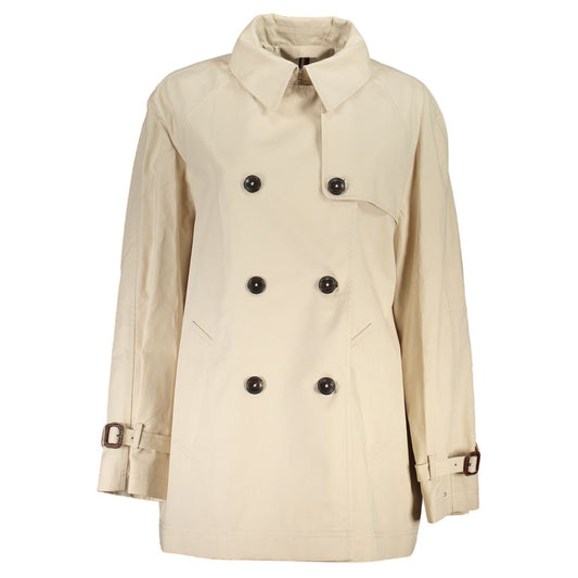 Chaquetas y abrigos de algodón beige