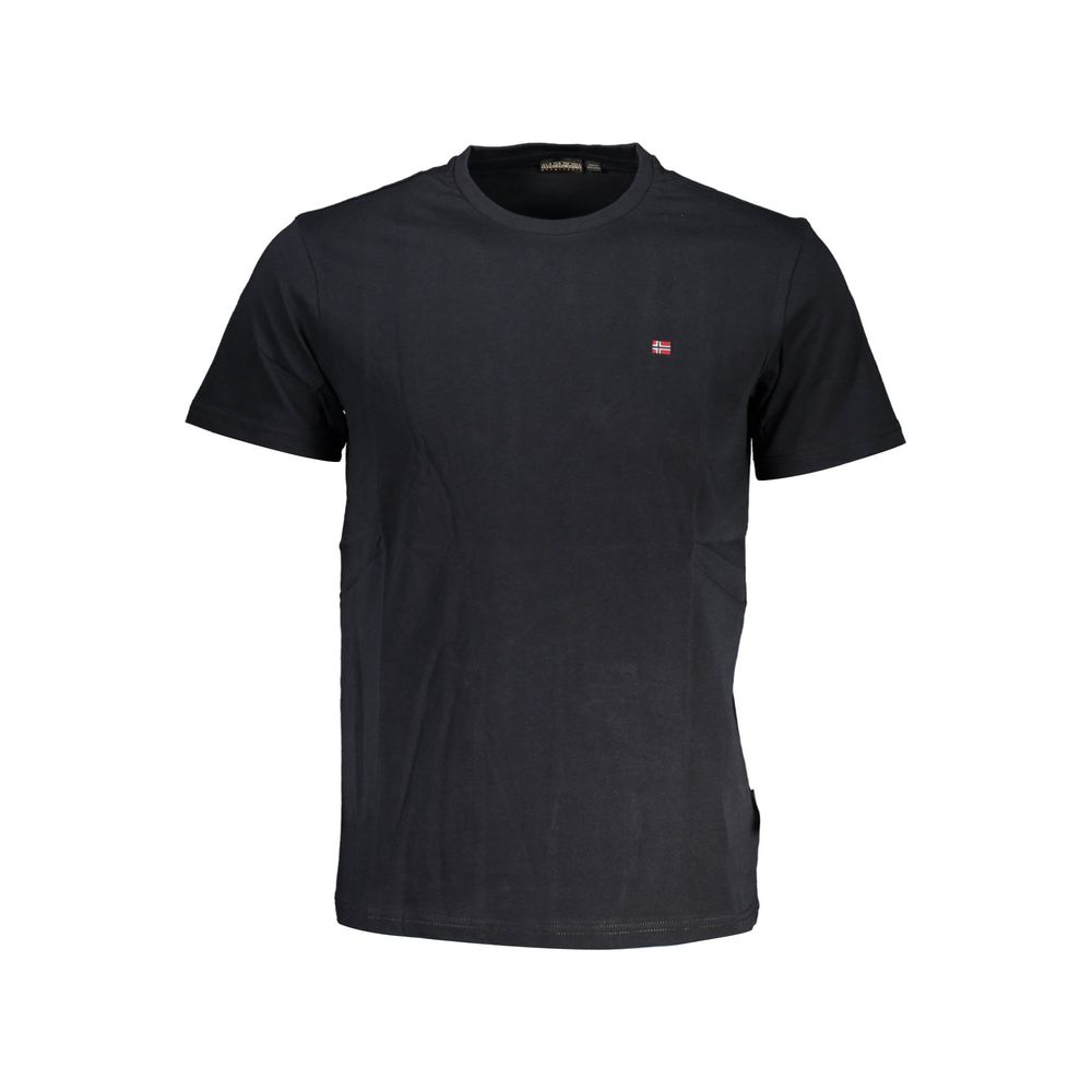 Camiseta negra de algodón para hombre