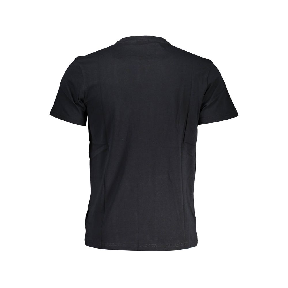 Camiseta negra de algodón para hombre