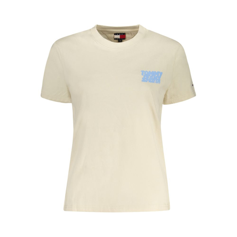 Top Beige Algodón Mujer
