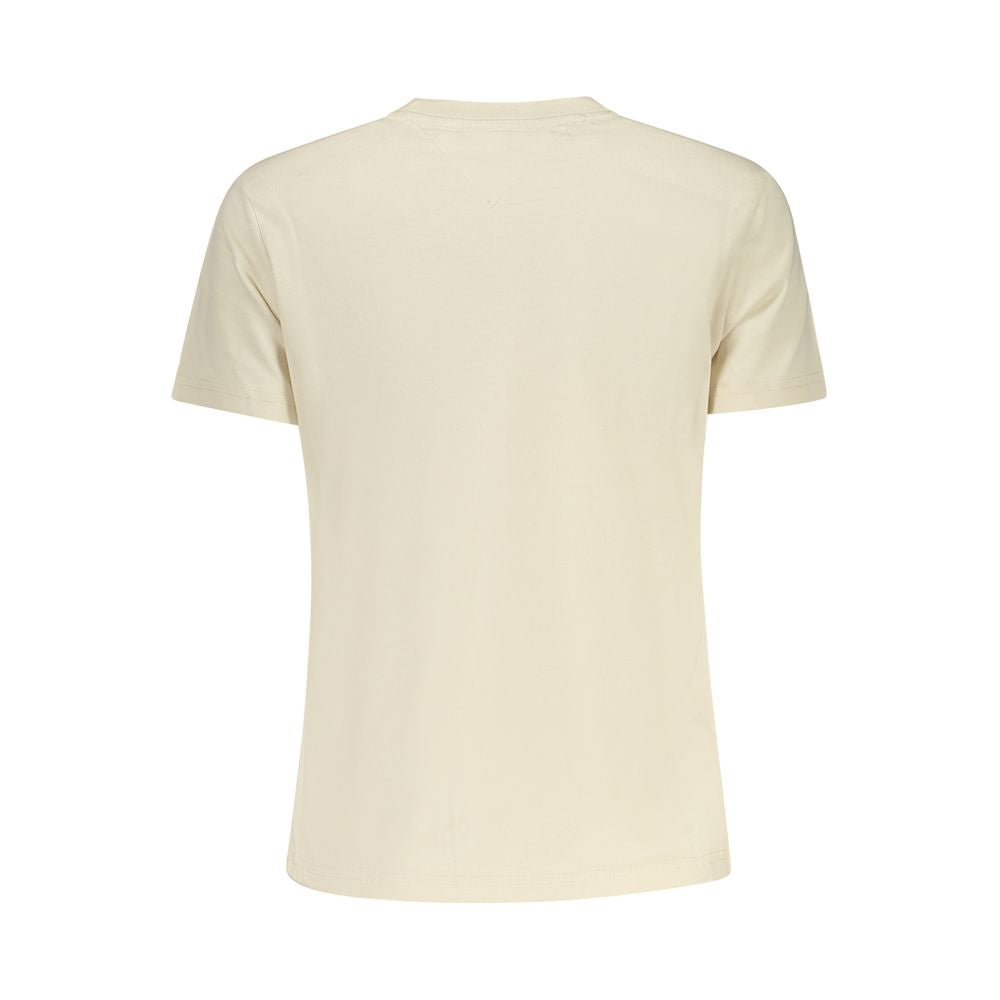 Top Beige Algodón Mujer
