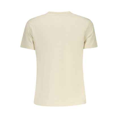 Top Beige Algodón Mujer