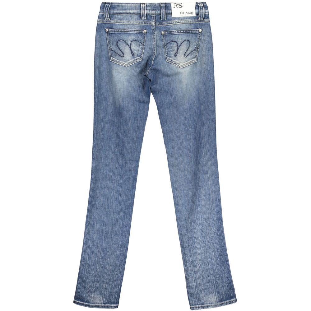 Pantalones y vaqueros de algodón azules