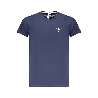 Camiseta azul de algodón