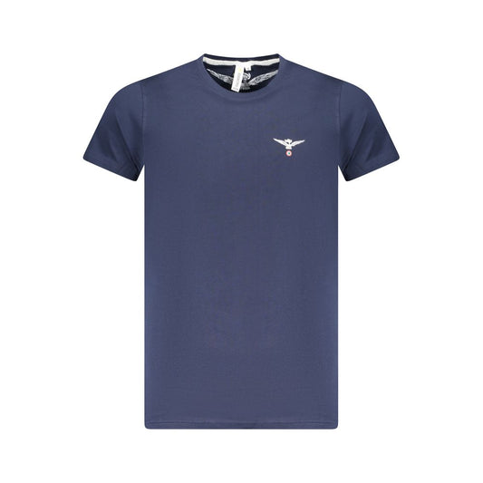 Camiseta azul de algodón