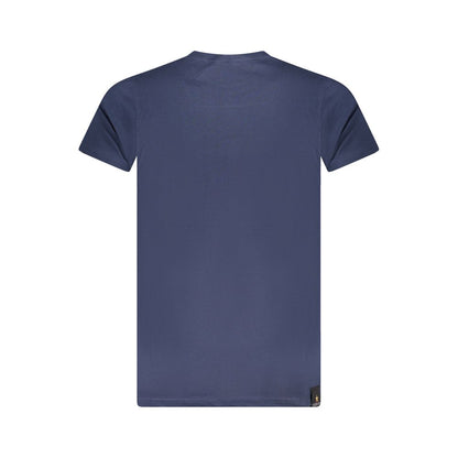 Camiseta azul de algodón