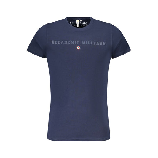 Camiseta azul de algodón
