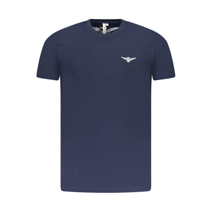 Camiseta azul de algodón